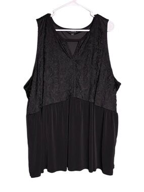 Torrid Sleeveless Lace & Stretch Blouse Women’s Size 4X